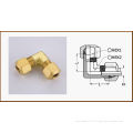 Astm B16, Astm B124 Yellow 90 Degree Elbow Brass Pipe Fitting / Brass Hose Barb Fittings